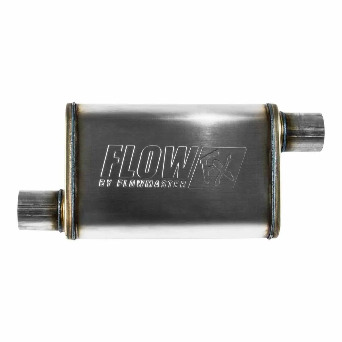 Muffler Flow FX 2.5_ Offset In_2.5_ Offset Out SS Moderate Flowmaster